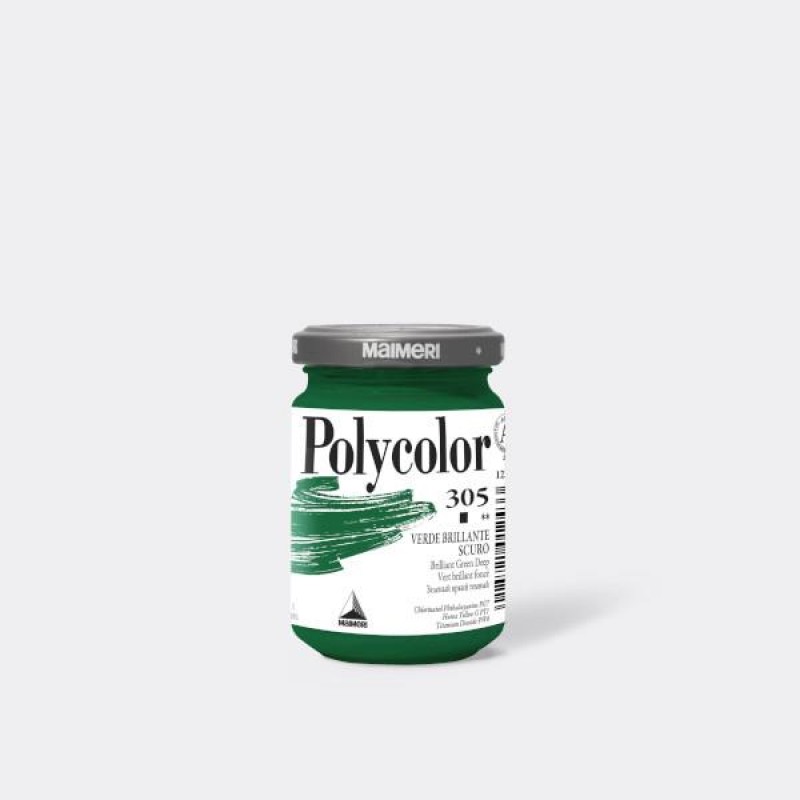 Maimeri Polycolor 140ml 305 Green Brilliant Deep Maimeri Polycolor 140ml 305 Green Brilliant Deep
