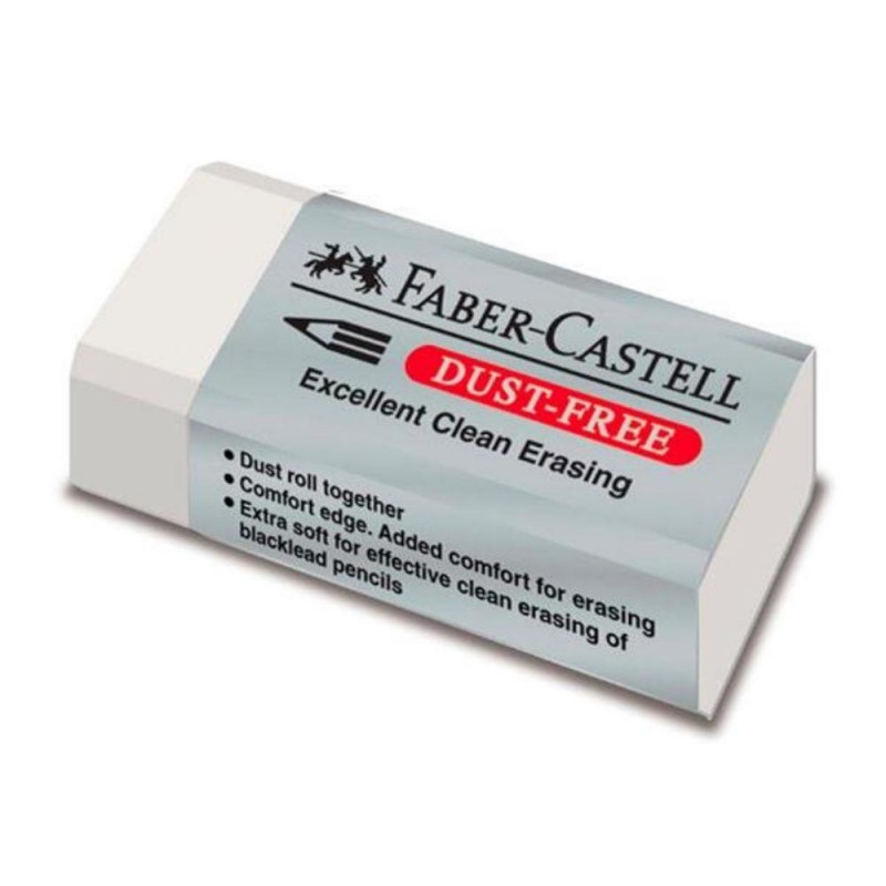 Faber Castell Γόμα Λευκή Dust Free
