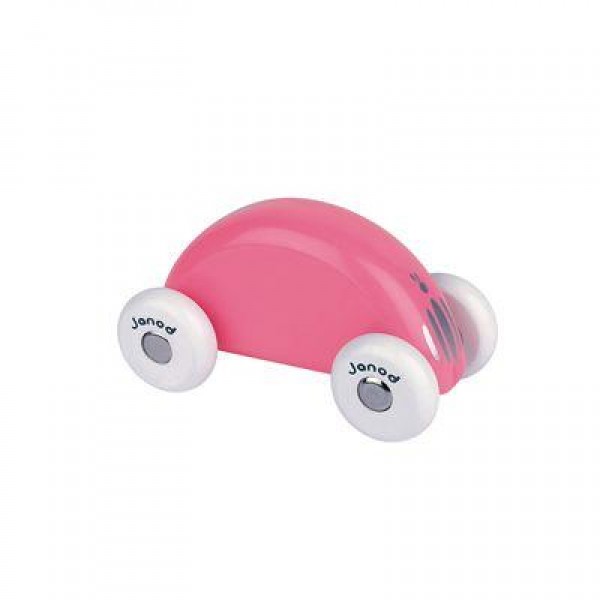 Janod Αυτοκινητάκι ξύλινο ρόζ Janod Αυτοκινητάκι ξύλινο ρόζ