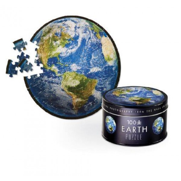Crocodile Creek NASA Tin Παζλ Earth 100pcs