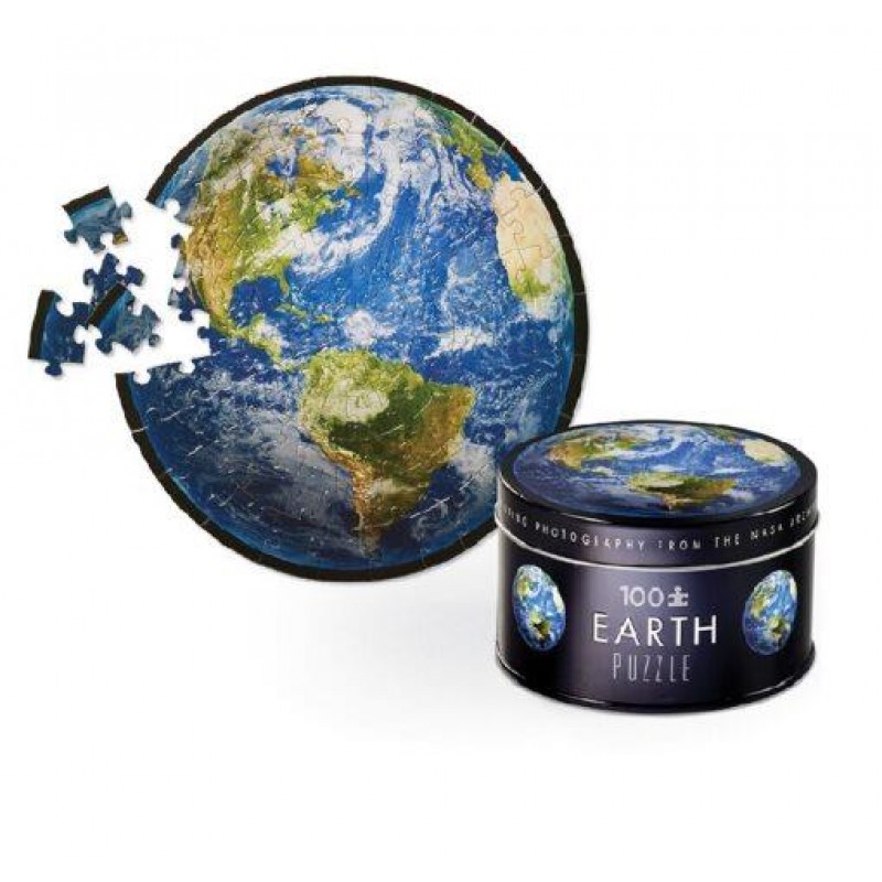 Crocodile Creek NASA Tin Puzzle Earth 100pcs