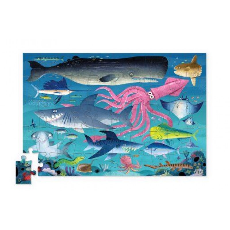 Crocodile Creek Tin Puzzle Shark Reef 50pcs