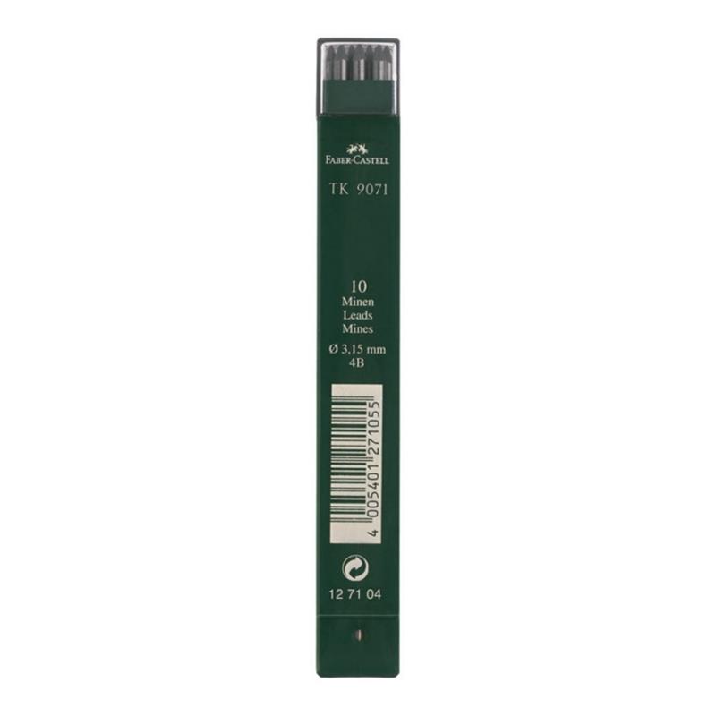 Faber Castell 10 Μύτες για Μηχανικό Μολύβι 3,15mm 4Β