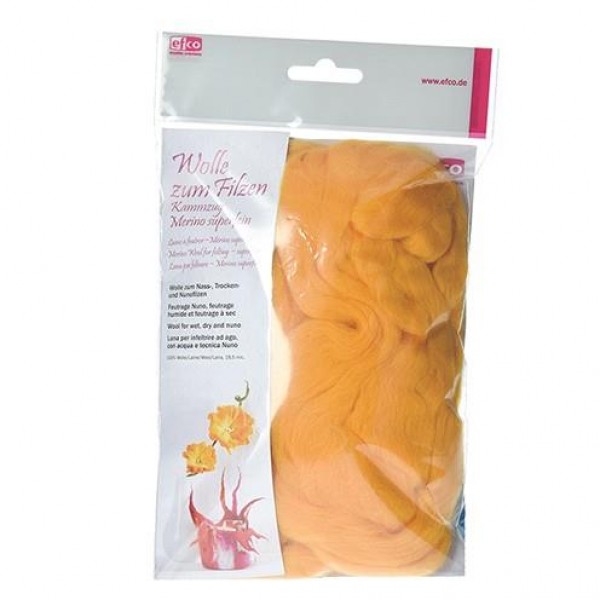 Μαλλάκι για Felt Merino superfine 19,5mic 50g Yellow Μαλλάκι για Felt Merino superfine 19,5mic 50g Yellow