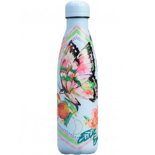 Chillys Bottle 500ml Tropical Sketchbook Butterfly