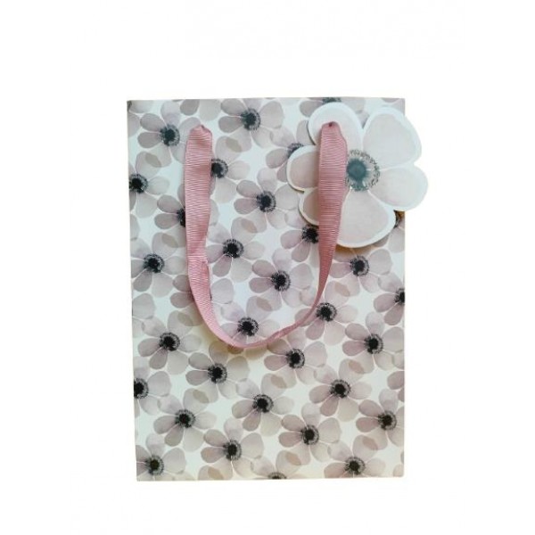 Σακούλα δώρου Λουλούδια 18x25x8cm Σακούλα δώρου Λουλούδια 18x25x8cm