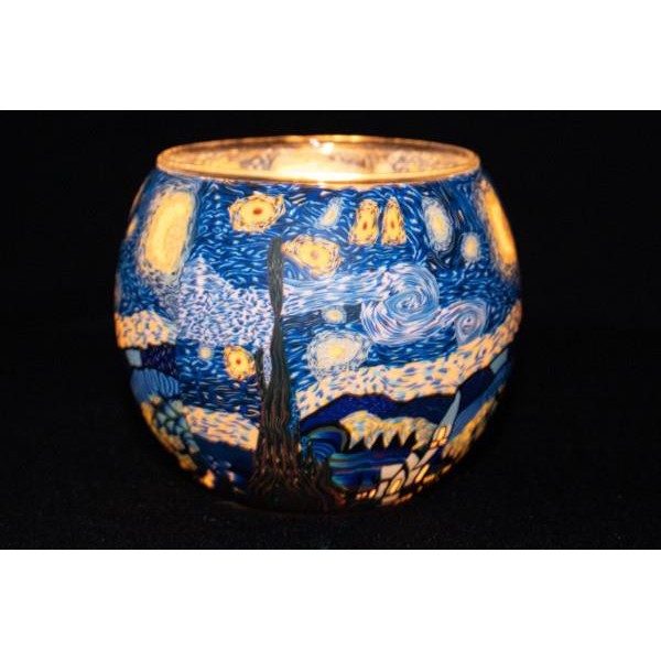 Γυάλινο Φαναράκι 11cm No 706 Starry Night