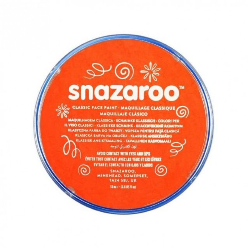 Snazaroo 18ml Κρέμα Face Painting Classic Dark Orange