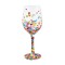 Lolita Handmade Wine Glass Hearts-A-Million