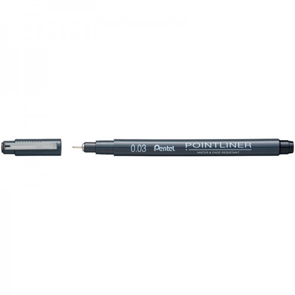 Pentel Μαρκαδόρος Pointlinner Μαύρος 0.03