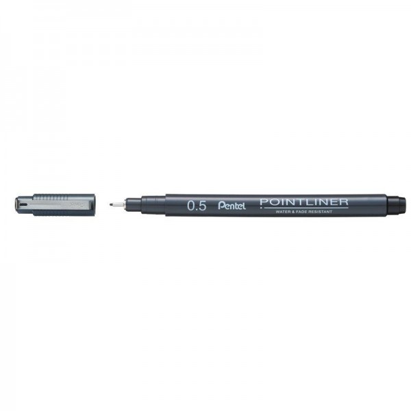 Pentel Μαρκαδόρος Pointlinner Μαύρος 0.5 Pentel Μαρκαδόρος Pointlinner Μαύρος 0.5