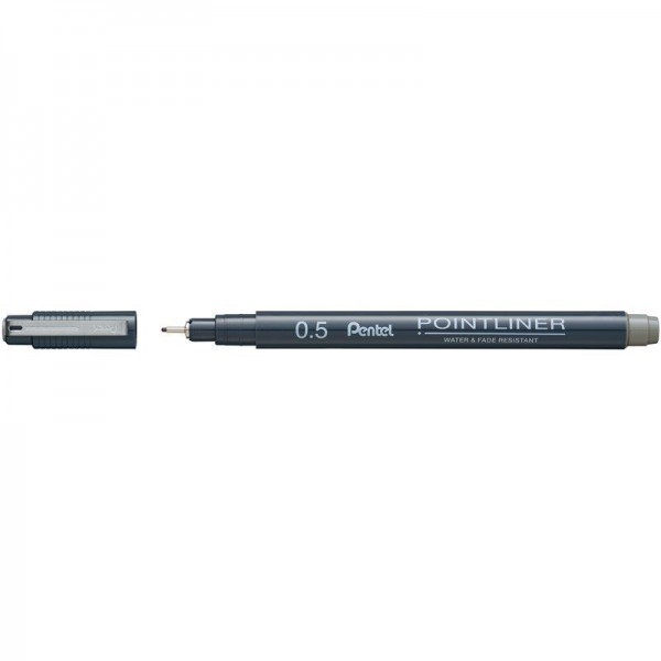 Pentel Μαρκαδόρος Pointlinner Γκρί 0.5 Pentel Μαρκαδόρος Pointlinner Γκρί 0.5