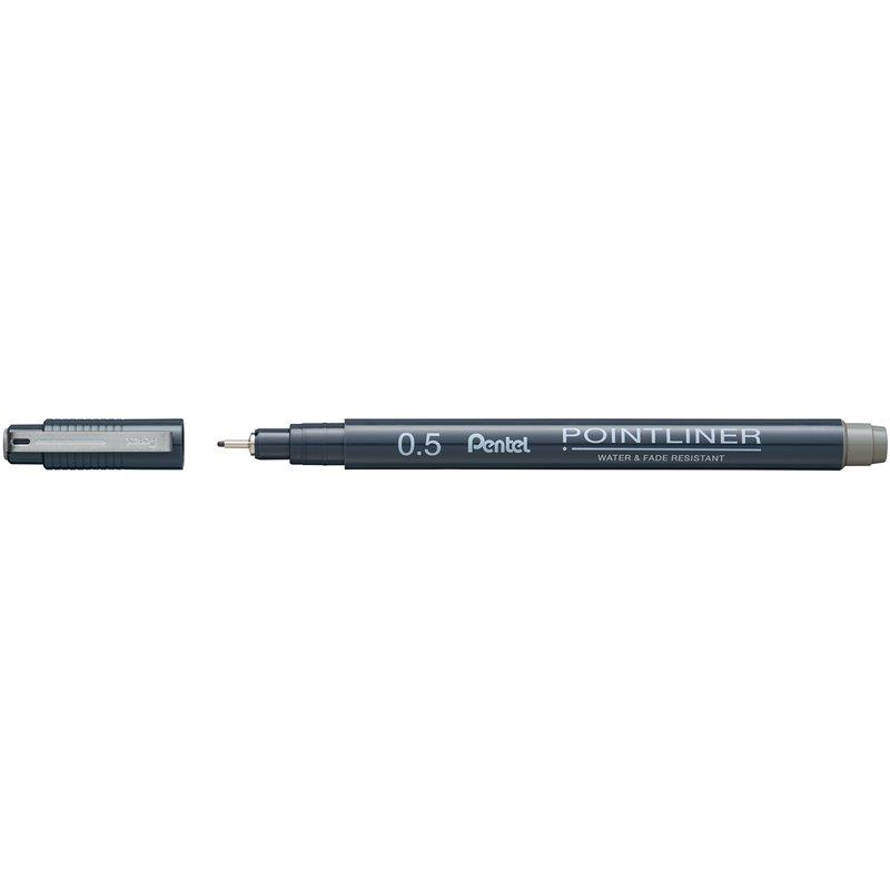 Pentel Μαρκαδόρος Pointlinner Γκρί 0.5