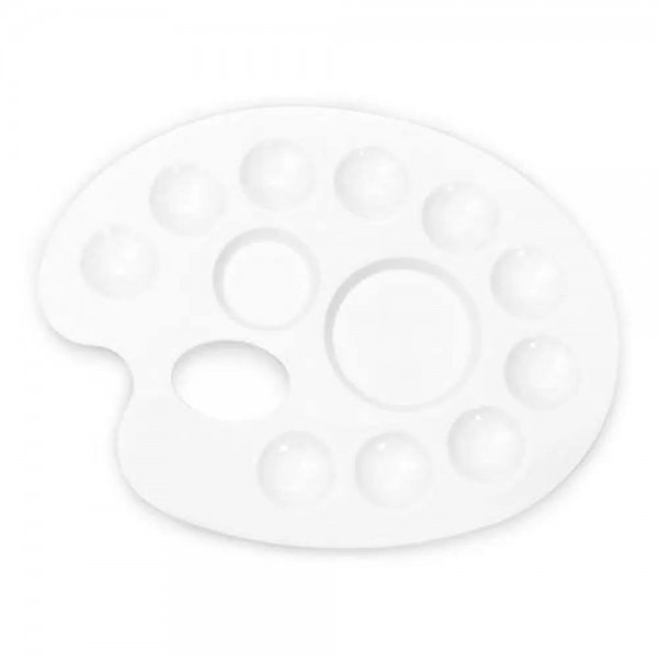 Isomars Πλαστική Παλέτα Οβάλ 12 Θέσεων 22x17cm Isomars Πλαστική Παλέτα Οβάλ 12 Θέσεων 22x17cm