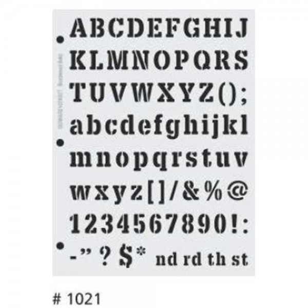 Isomars Έυκαμπτο Στένσιλ Α4 (21x29,7cm) 1021 ABC Isomars Έυκαμπτο Στένσιλ Α4 (21x29,7cm) 1021 ABC