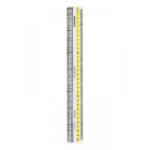 Isomars Χάρακας Ακρυλικός 60x4cm Isomars Χάρακας Ακρυλικός 60x4cm