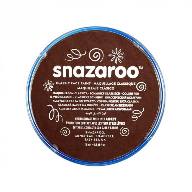 Snazaroo 18ml Κρέμα Face Painting Classic Dark Brown