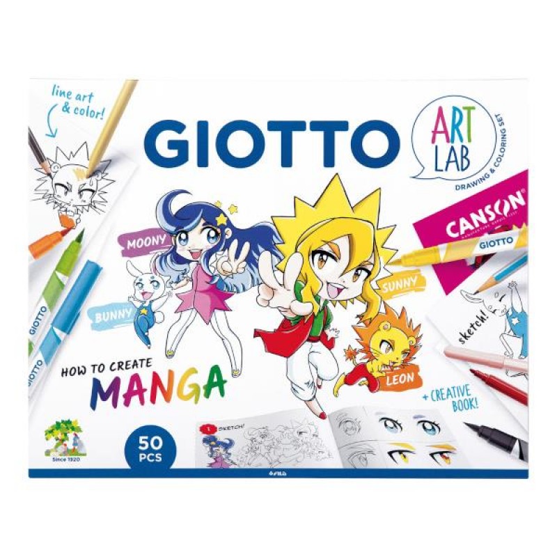 Giotto Art Lab Σετ Δημιουργίας How to Create Manga