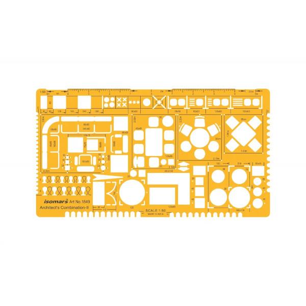 Isomars Στενσιλ Αρχιτεκτονικής (Σαμπλόν) 1849 1: 50 Isomars Στενσιλ Αρχιτεκτονικής (Σαμπλόν) 1849 1: 50