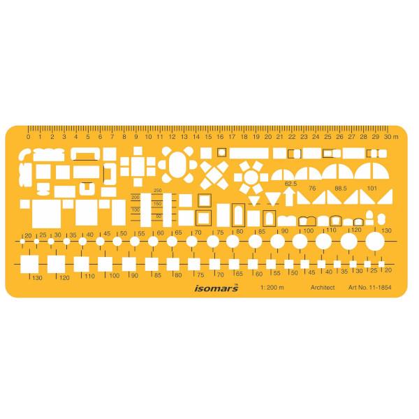 Isomars Στενσιλ Αρχιτεκτονικής (Σαμπλόν) 1854 - Combination 1: 200 Isomars Στενσιλ Αρχιτεκτονικής (Σαμπλόν) 1854 - Combination 1: 200
