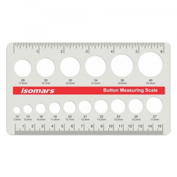 Isomars Isomars Κλίμακα Μέτρησης Κουμπιών 15cm Isomars Isomars Κλίμακα Μέτρησης Κουμπιών 15cm