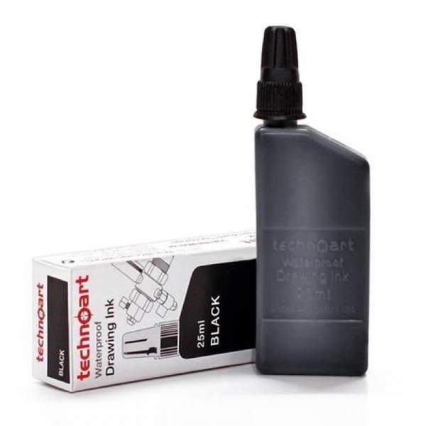 Isomars Technoart Μελάνι Ραπιδογράφου 25ml Μαύρο Isomars Technoart Μελάνι Ραπιδογράφου 25ml Μαύρο