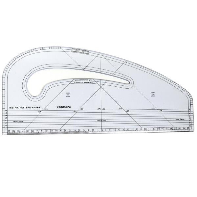 Isomars Καμπυλόριγα / Χάρακας Ραπτικής 45cm