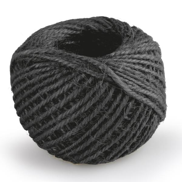 Κορδόνι γιούτα Μαύρο 2mm 40m