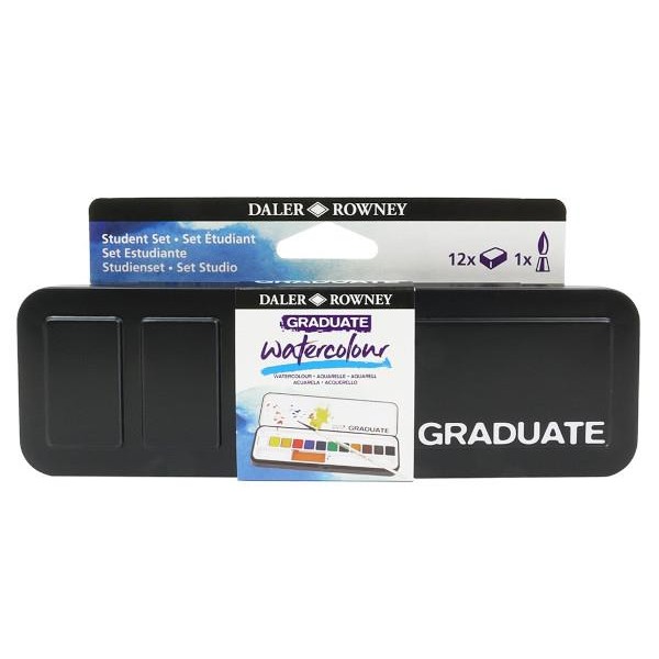 Graduate Μεταλλική Κασετίνα με 12 Χρώματα Ακουαρέλας Graduate Μεταλλική Κασετίνα με 12 Χρώματα Ακουαρέλας