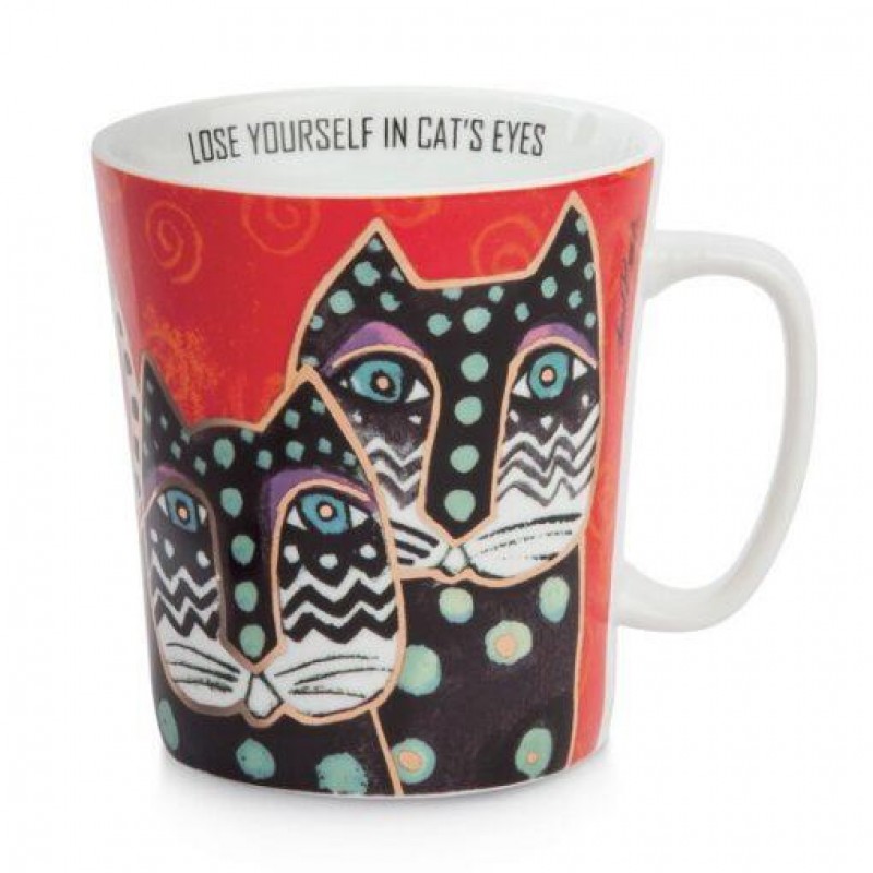 Laurel Burch Κούπα Πορσελάνης Red Cat 430ml