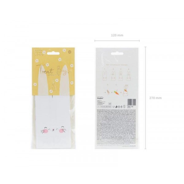 Σακουλάκια χάρτινα Λαγουδάκι 6τεμ Σακουλάκια χάρτινα Λαγουδάκι 6τεμ