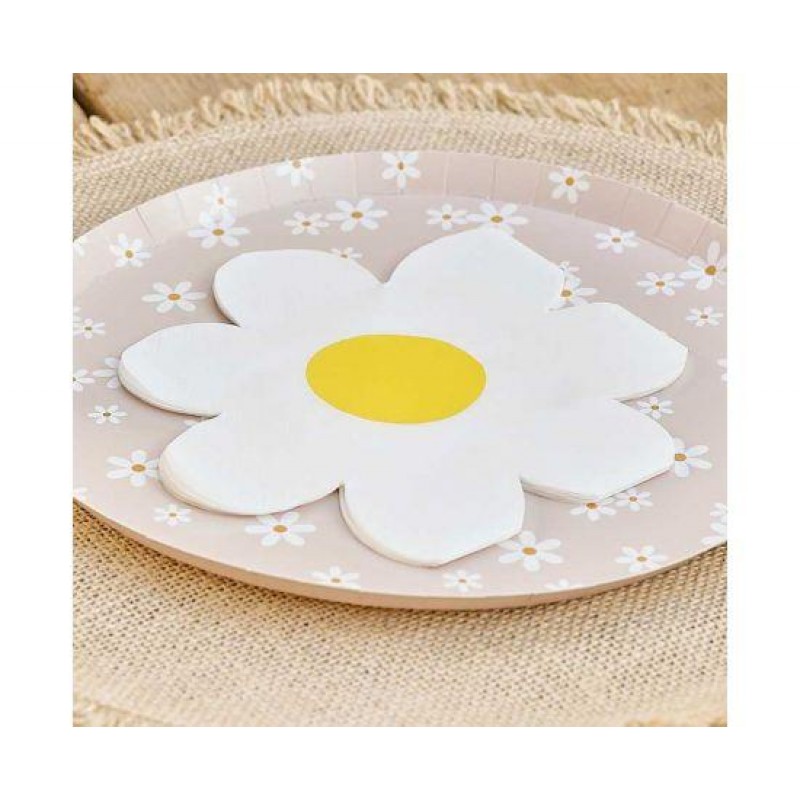 Χαρτοπετσέτες Daisy Floral Μαργαρίτα 16τεμ