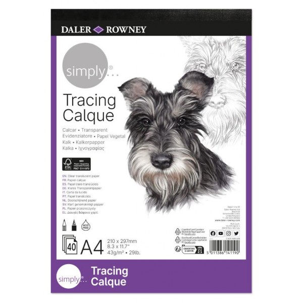 Simply Tracing Pad A4 43gr 40 Φύλλα Simply Tracing Pad A4 43gr 40 Φύλλα
