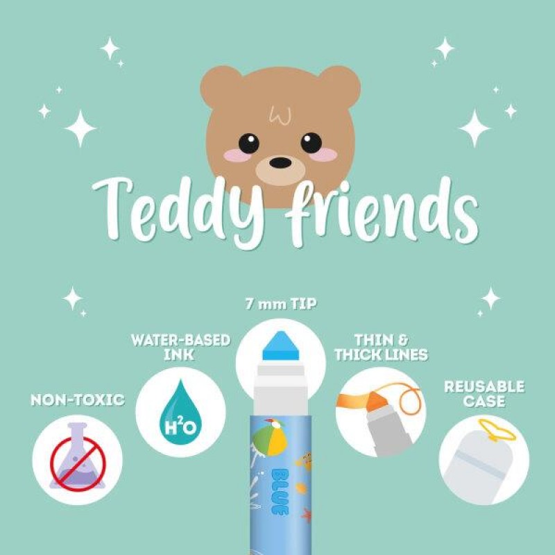 Legami Σετ 12 Μαρκαδόροι Teddy Friends