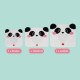 Legami 3 Επαναχρησιμοποιούμενα σακουλάκια Σνάκ Panda