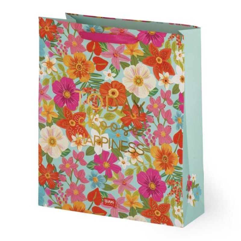 Legami Large Gift Bag - Flowers