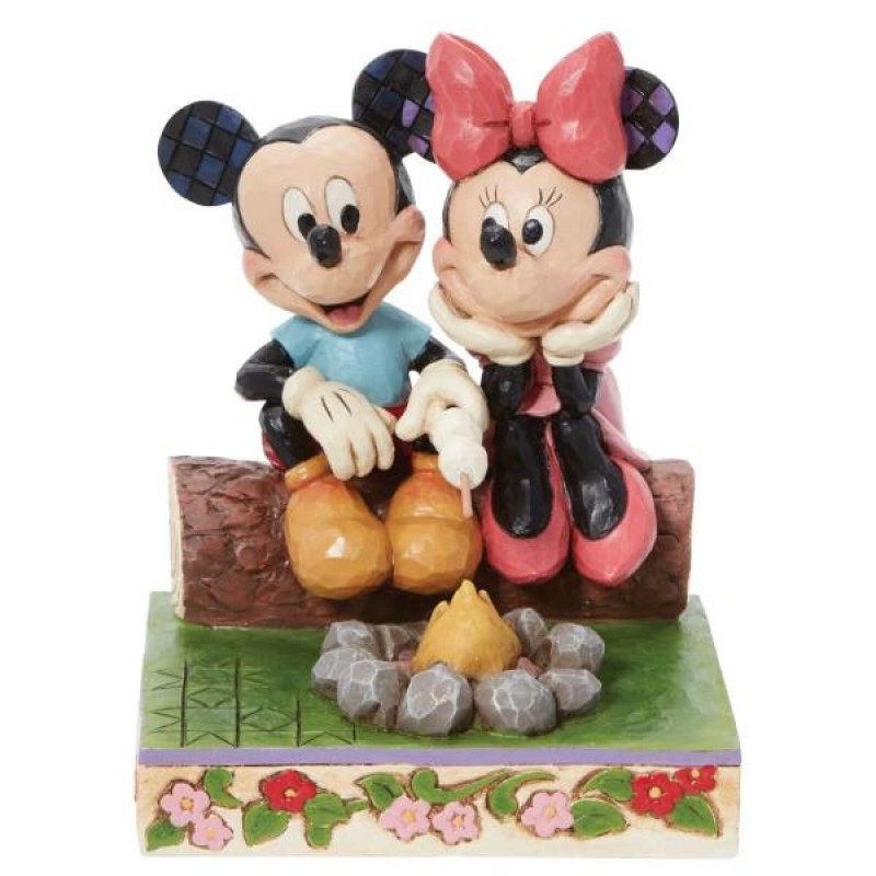 Mickey and Minnie Campfire Figurine 14.5cm