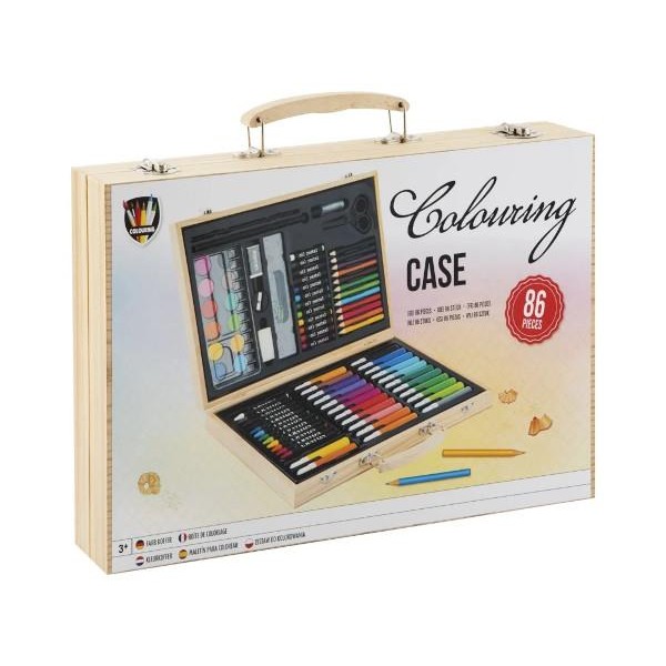 Παιδικό βαλιτσάκι ζωγραφικής 86 τεμαχίων Παιδικό βαλιτσάκι ζωγραφικής 86 τεμαχίων
