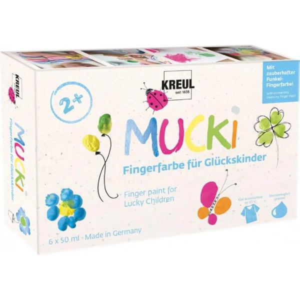 Mucki Σετ 6 Δακτυλοχρώματα 50ml Mucki Σετ 6 Δακτυλοχρώματα 50ml