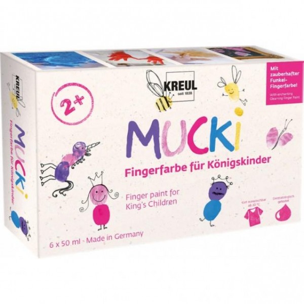 Mucki Σετ 6 Δακτυλοχρώματα 50ml Mucki Σετ 6 Δακτυλοχρώματα 50ml