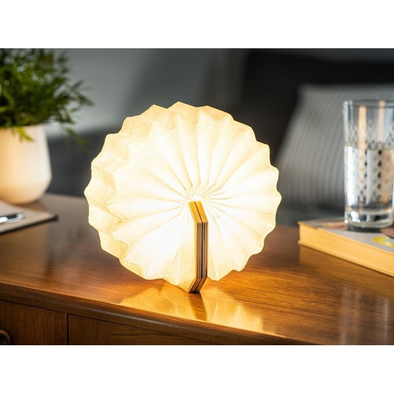 Gingko Velvet Accordion Lamp Green