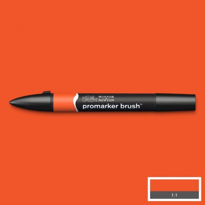 Winsor n Newton Μαρκαδόρος Promarker Brush O177 Bright Orange