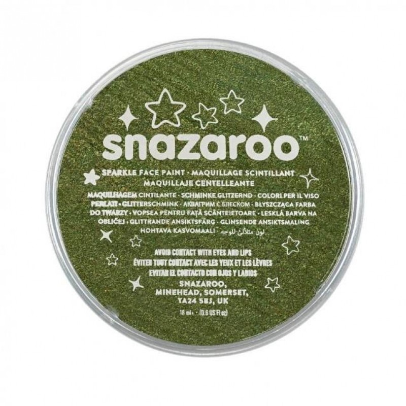 Snazaroo 18ml Κρέμα Face Painting Sparkle Green