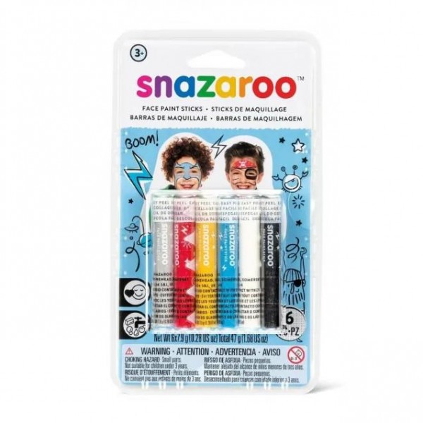 Snazaroo 6 Κραγιόνια Face Painting Adventure Snazaroo 6 Κραγιόνια Face Painting Adventure
