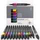 Winsor n Newton 12+1 Μαρκαδόροι Promarker Brush Vibrant Tones