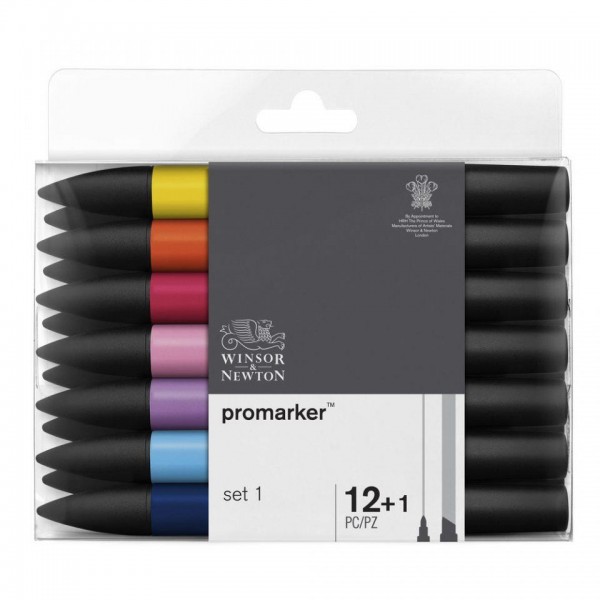 Winsor n Newton 12+1 Μαρκαδόροι Promarker Set 1