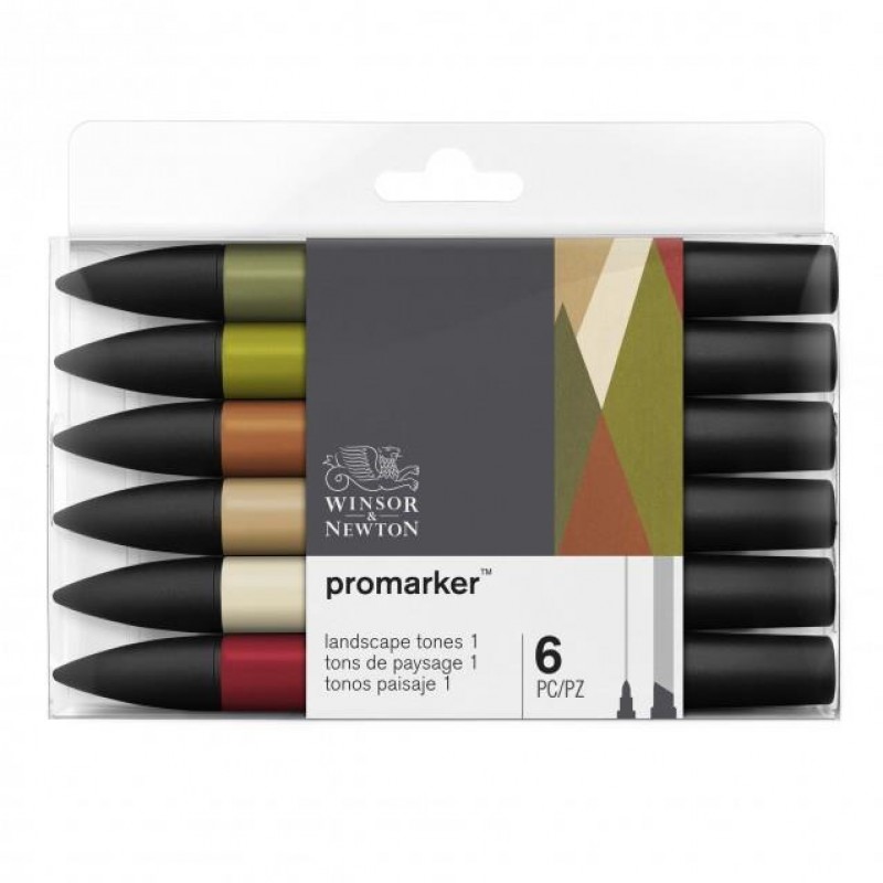 Winsor n Newton 6 Μαρκαδόροι Promarker Landscape Winsor n Newton 6 Μαρκαδόροι Promarker Landscape