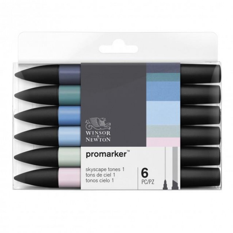 Winsor n Newton 6 Μαρκαδόροι Promarker Skyscape Winsor n Newton 6 Μαρκαδόροι Promarker Skyscape