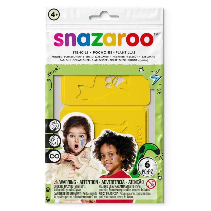 Snazaroo 6 Stencils Unisex