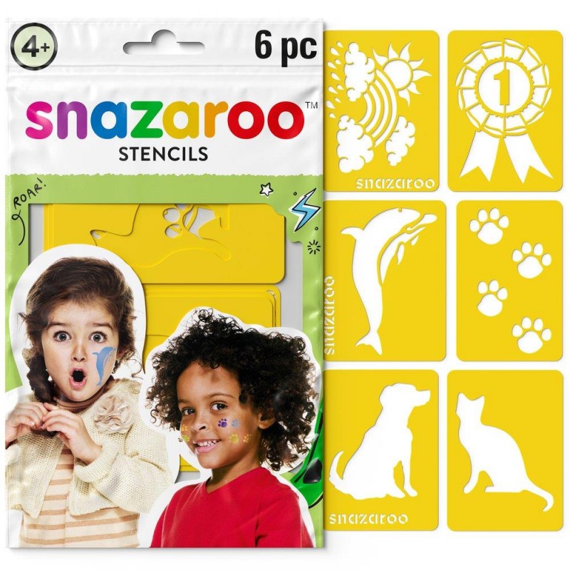 Snazaroo 6 Stencils Unisex